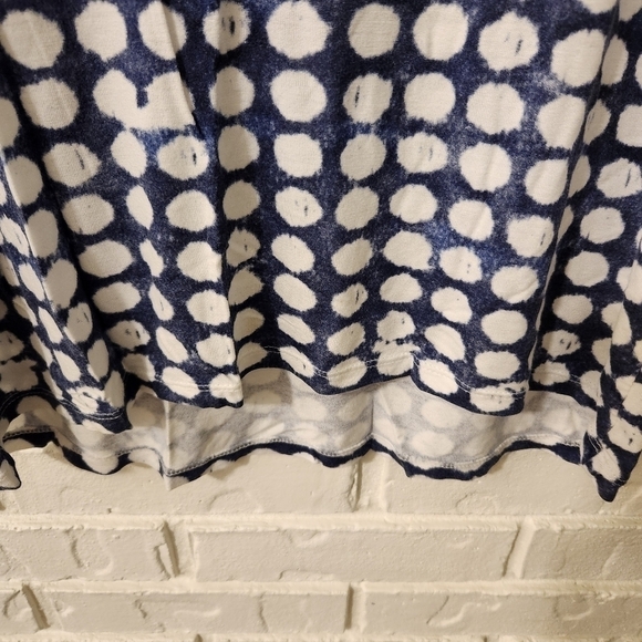 Gap Polka Dot Women's Top - Blue and White Small - Picture 5 of 8